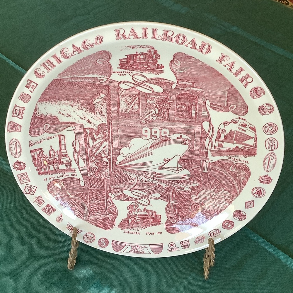 Vintage Chicago Railroad Fair Plate